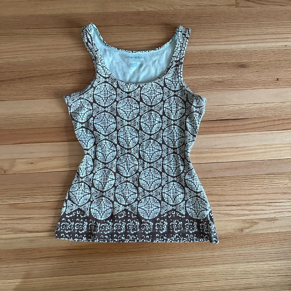 Eddie Bauer Printed Ribbed Tank Top